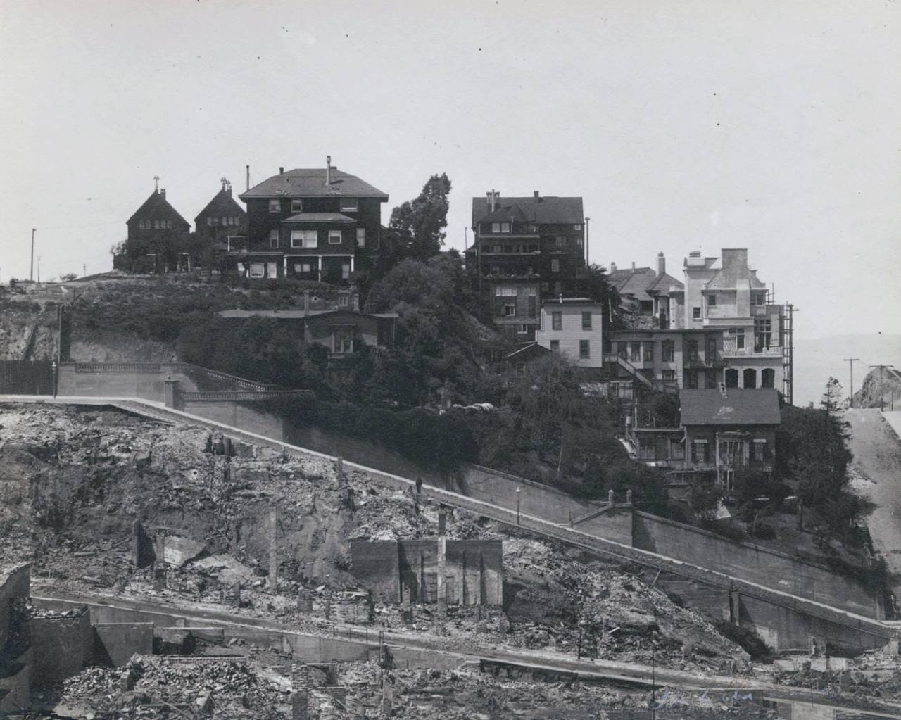 Les montagnes russes de San Francisco au début du XXe siècle