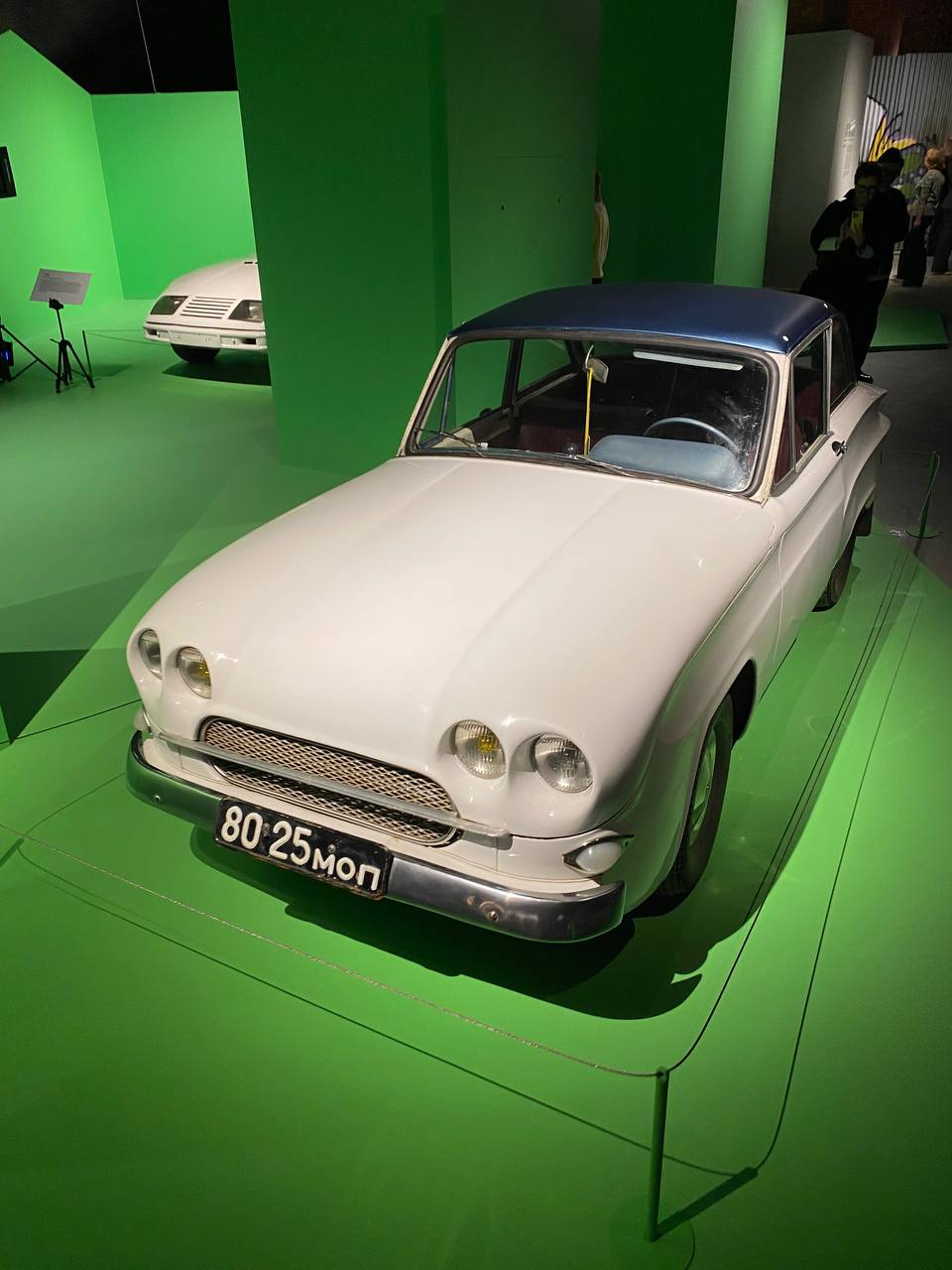 Homemade car by Soviet engineer Oleg Kucherenko on show at the Museum of Moscow