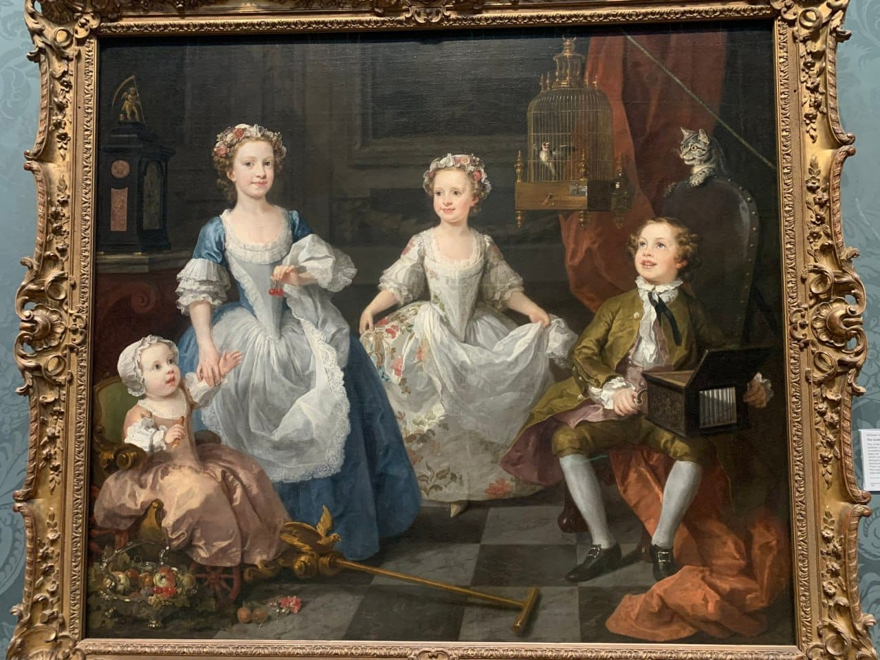 William Hogarth's 1742 painting "The Graham Children" is famous for its sad symbolism