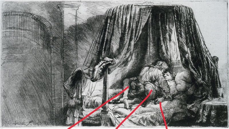 Rembrandt, ‘The Bed’
