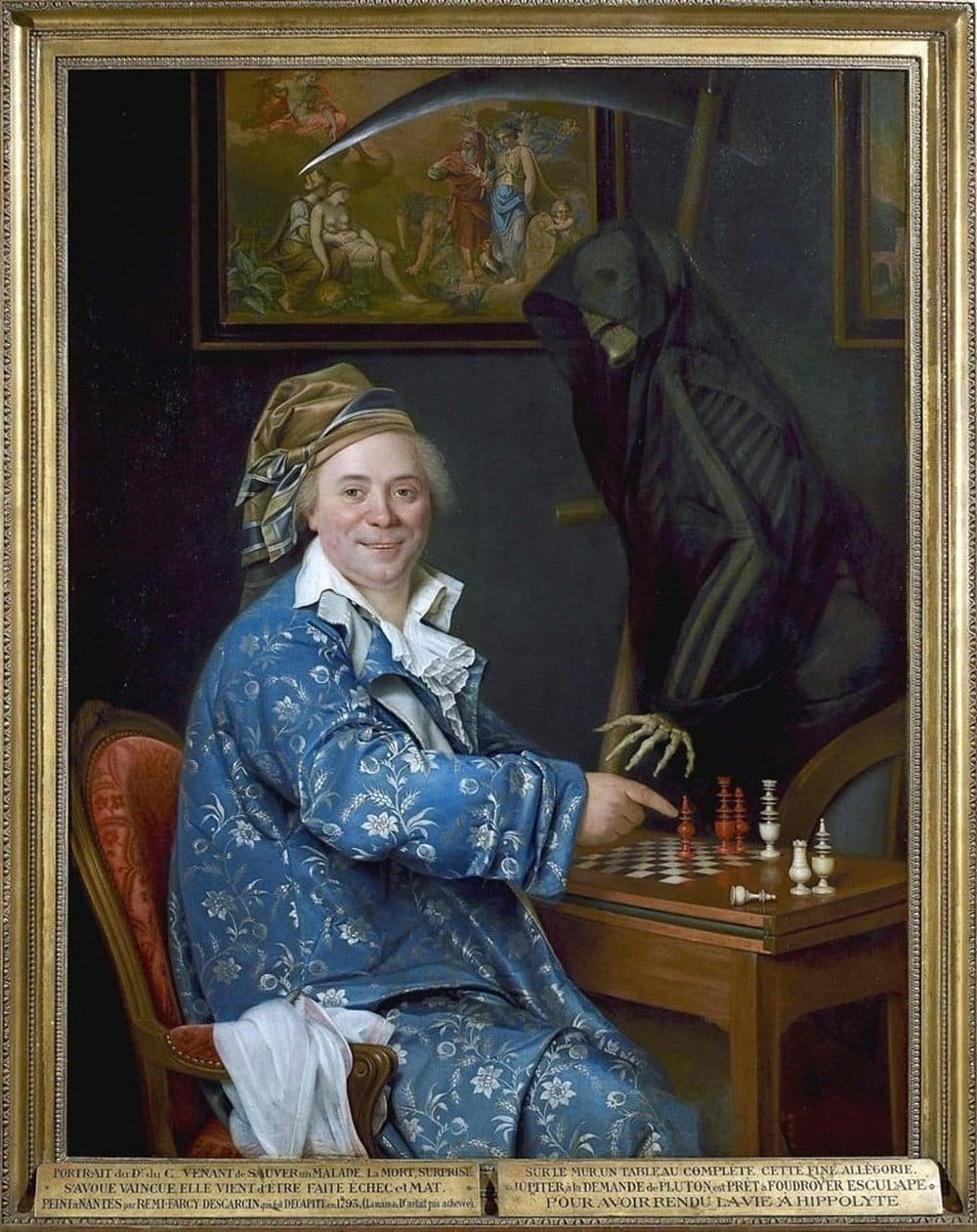 Portrait of Doctor de S. Playing Chess with Death