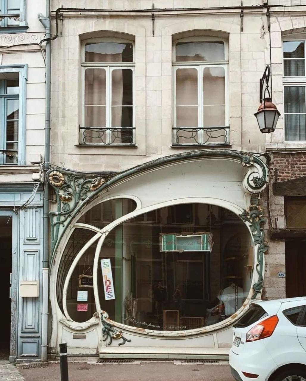 Art Nouveau shop front in the French town of Douai, designed by Albert Peupé in 1906