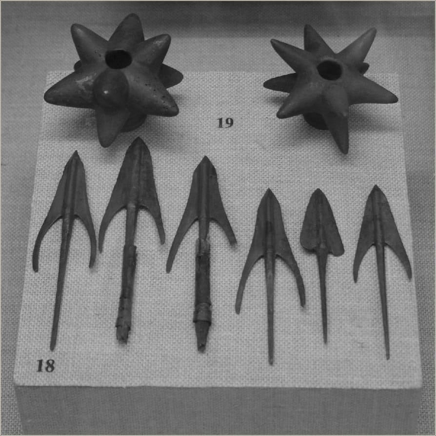 These treacherous arrowheads are considered a Scythian invention and date from roughly the 7th century BC