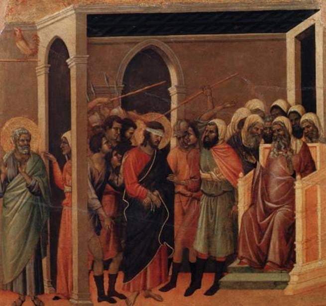 Дуччо, Христосты мазақ ету (1308—1311)