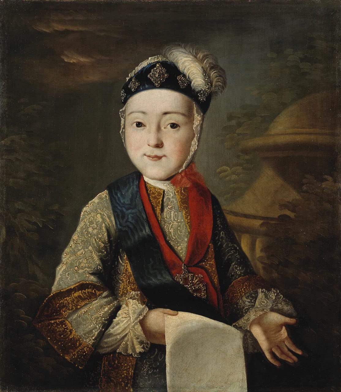 The day of ten-year-old Tsesarevich Pavel at Catherine's court, from congratulations to the ball