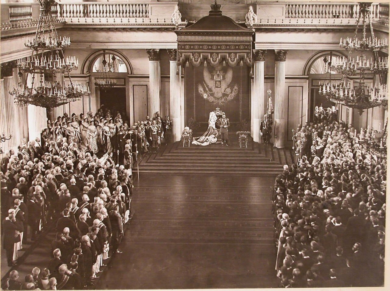 Nicholas II before the Two Chambers of the State Duma, Winter Palace, 1906