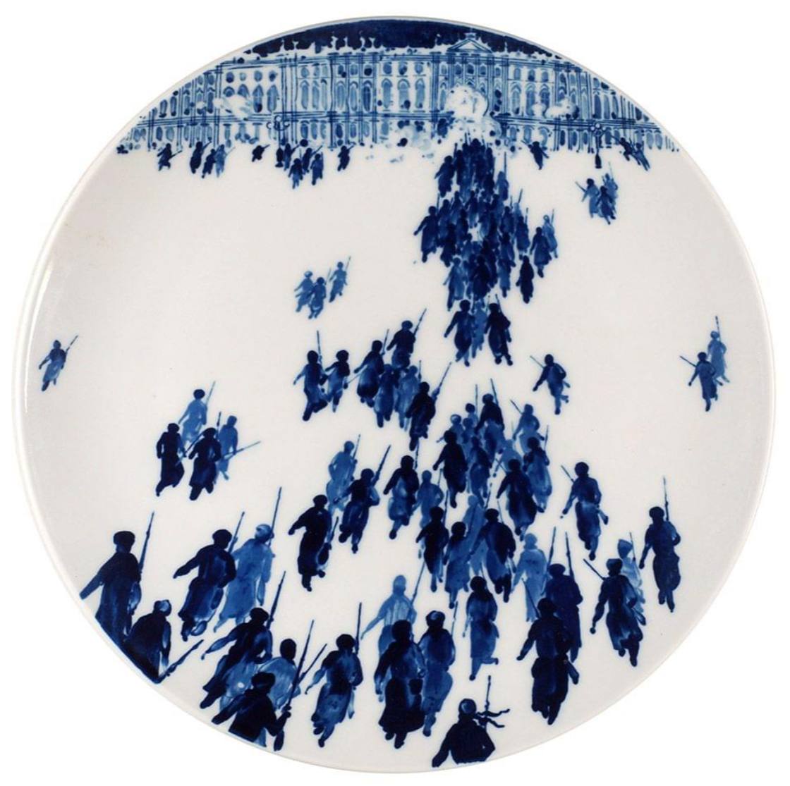 The Storming of the Winter Palace, a Dish from the Meissen Factory