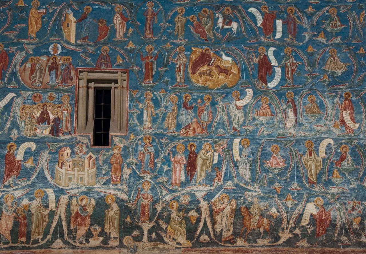 The 1488 Church of Saint George at Voroneț Monastery and Voroneț blue