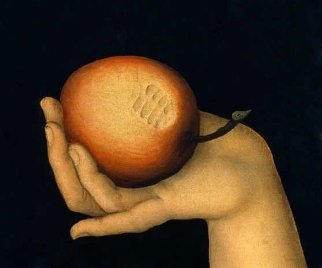 Lucas Cranach shrewdly observed that one small bite of the forbidden fruit was quite enough for Adam and Eve
