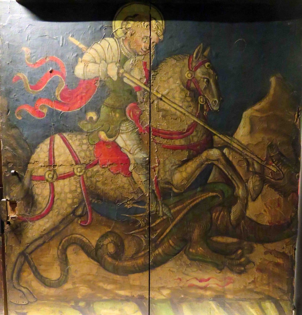 Әулие Георгий бұйра бала кейпінде, XV ғасыр, Сарторио мұражайы, Триест, Италия