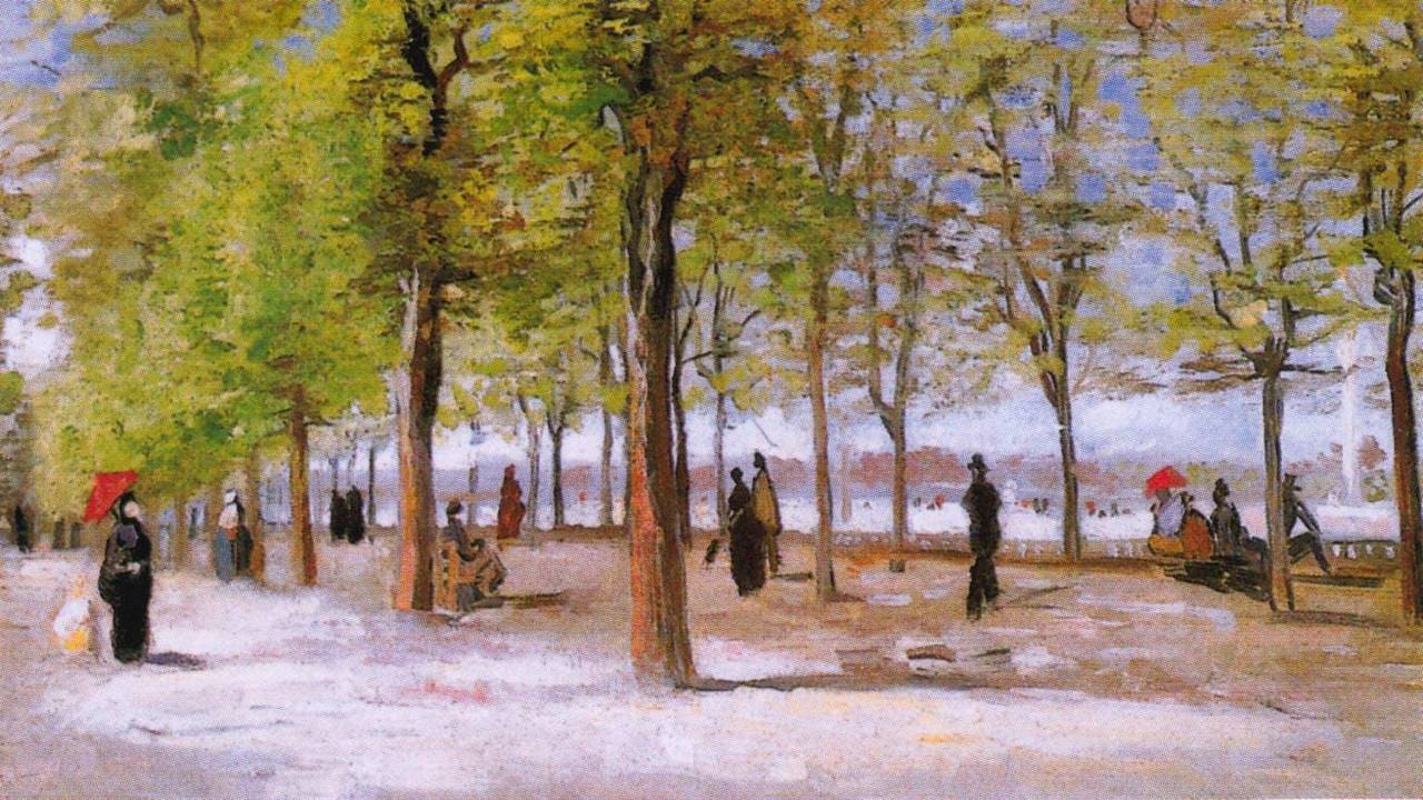 Люксембург бағының аллеясы, Винсент Ван Гог, 1886