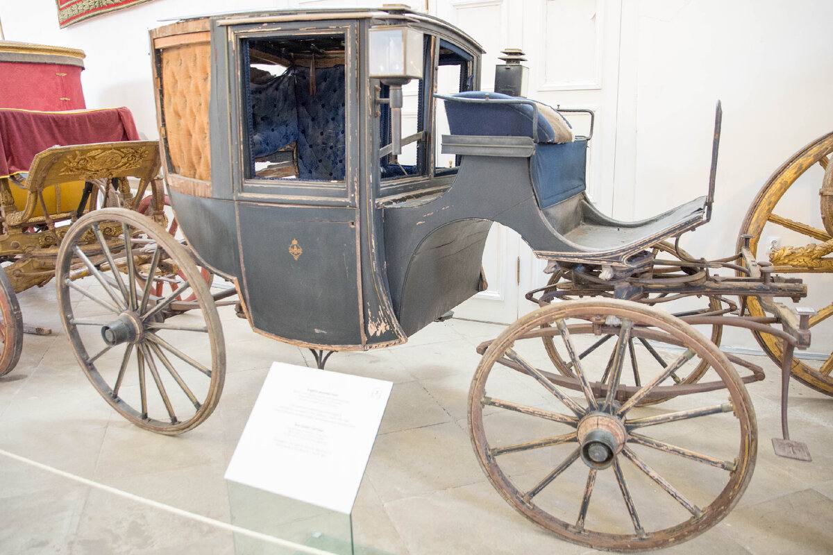 The two-seater carriage of Alexander II, in which the Emperor was travelling at the time of the attempt on his life on 1 (13) March 1881