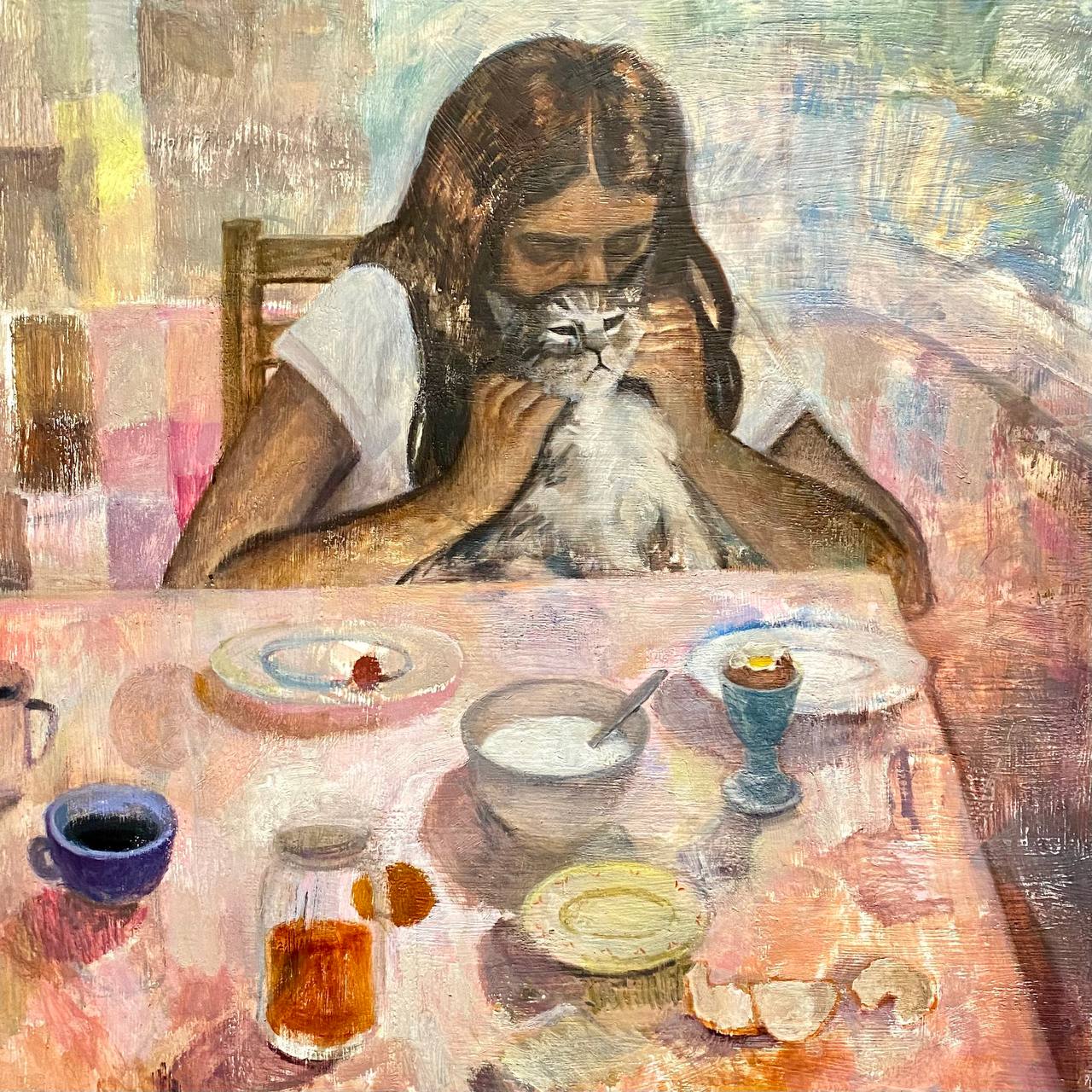 A very familiar and pleasing air about the paintings of the young Franco-Israeli artist Nathaniel Herbelin, currently on show at the spring exhibition in the Musée d'Orsay