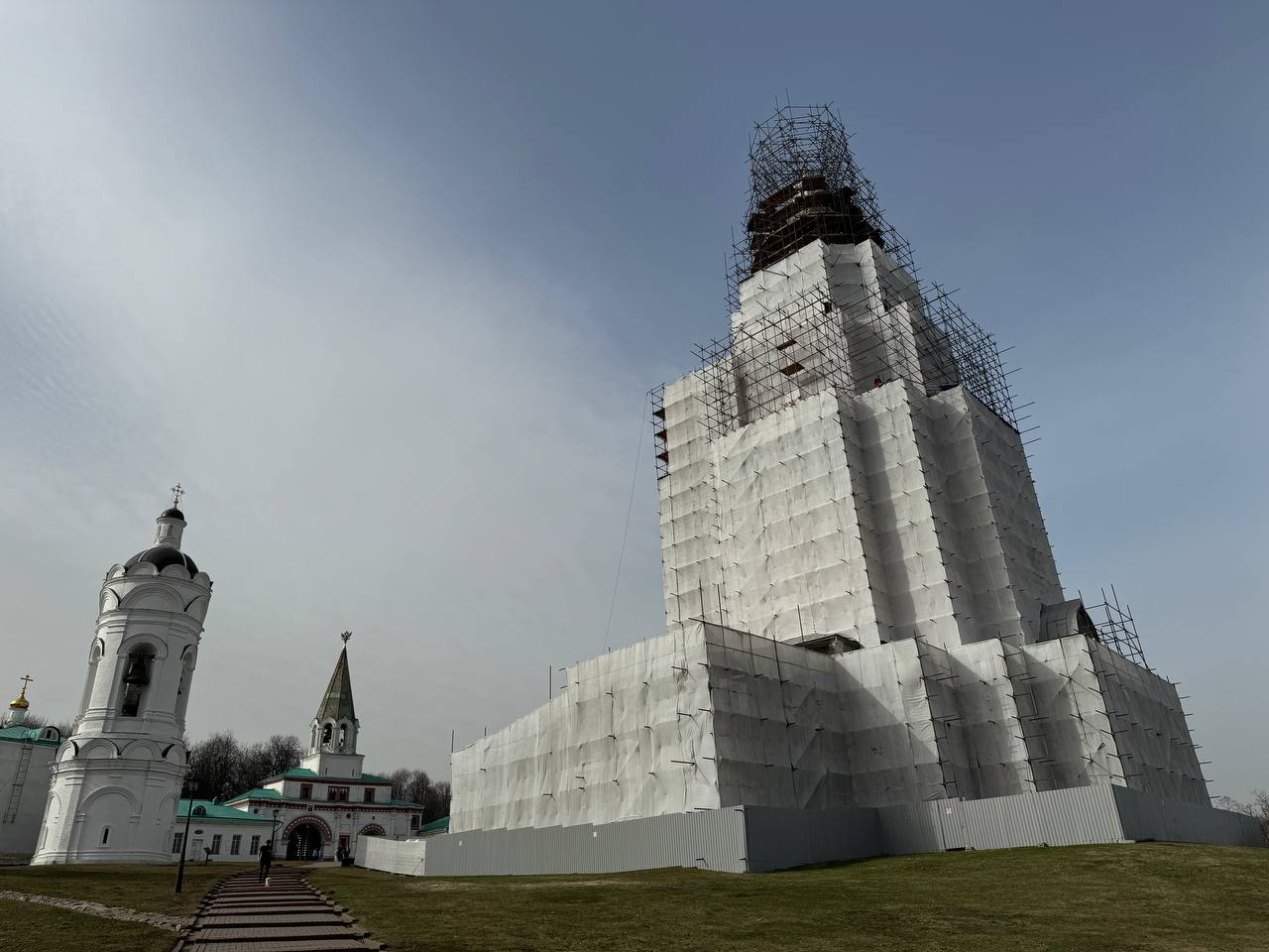 One of Moscow's most striking churches, acknowledged as a masterpiece of world architecture, the Church of the Ascension at Kolomenskoye, is undergoing repair and restoration work until April 2025