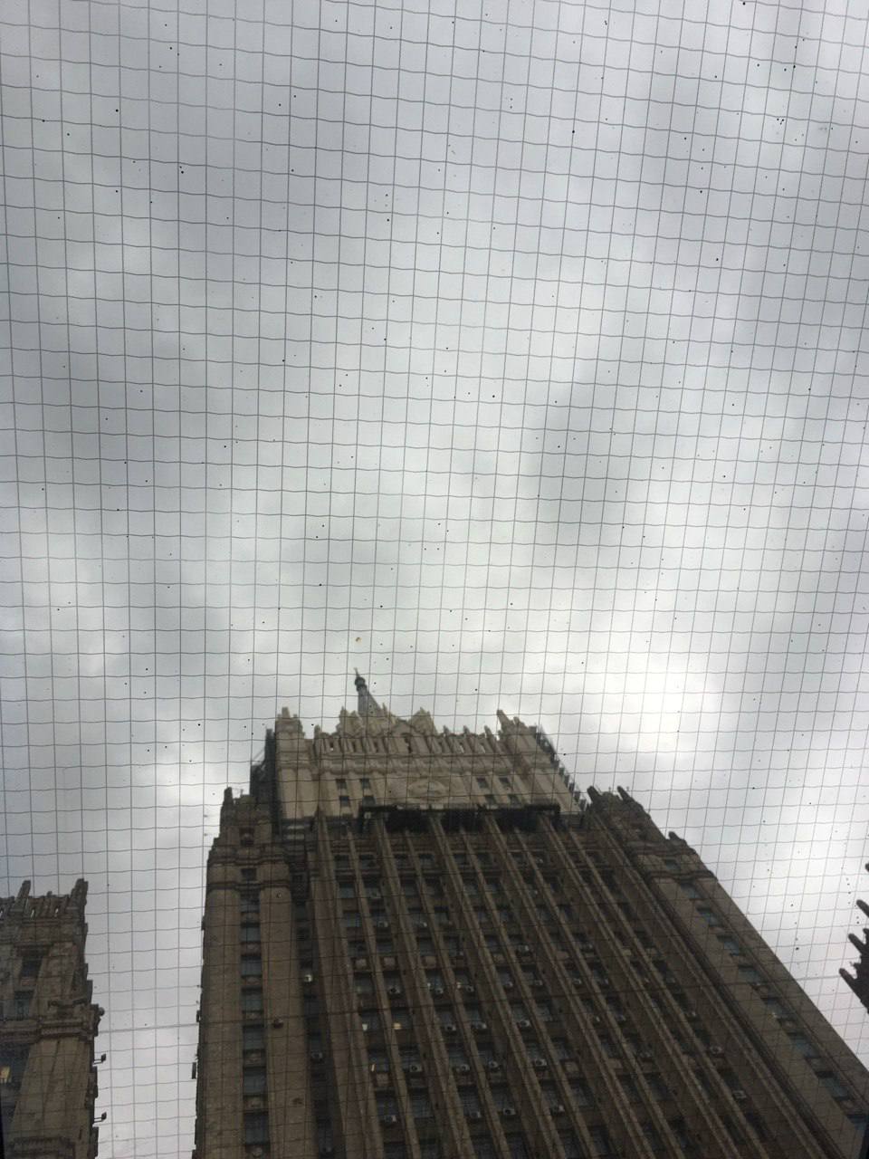 New Stage of Reconstruction Begins on Foreign Ministry Skyscraper on Smolenskaya Square in Moscow