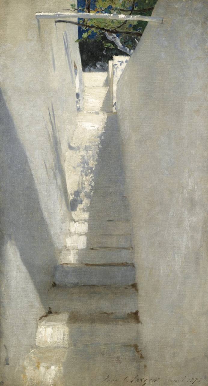 A Staircase at Capri, John Singer Sargent