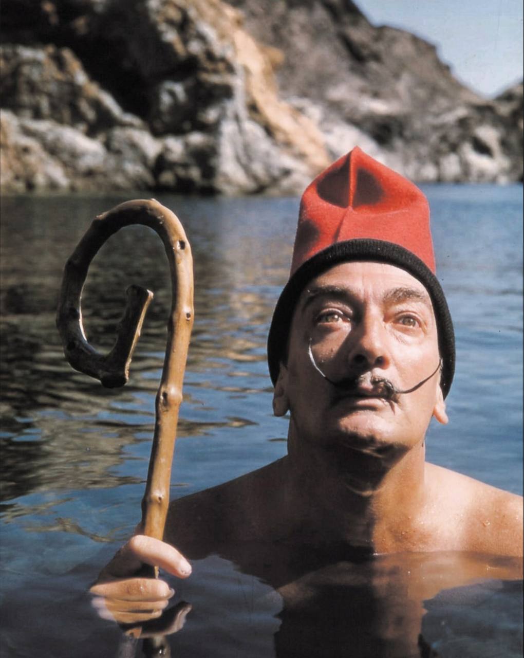 Salvador Dalí at Cap de Creus in Catalonia