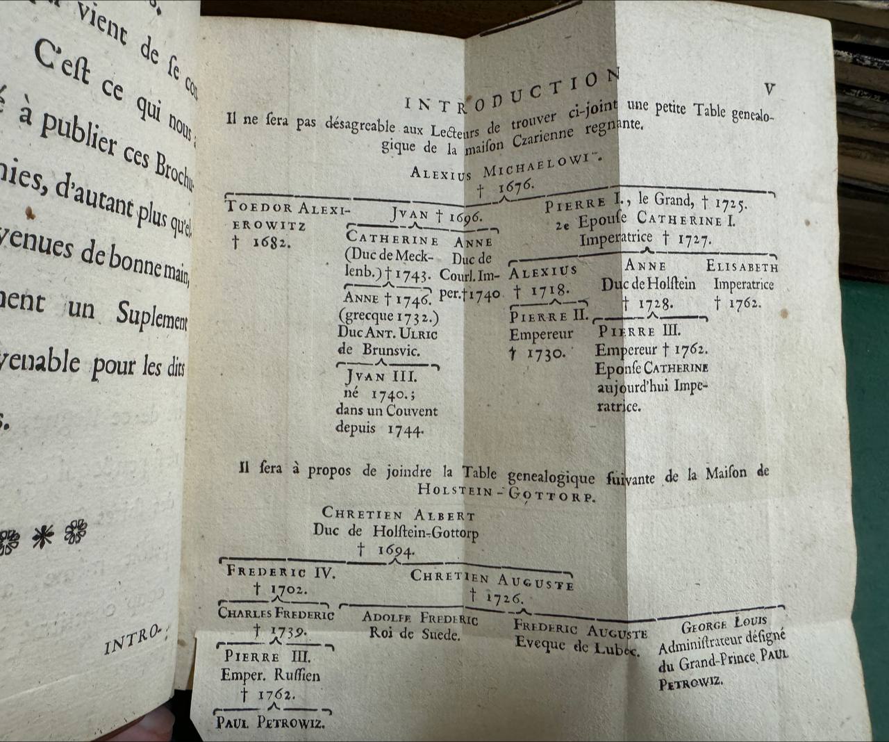 The Genealogy of Peter III from Goudar's Book of 1763