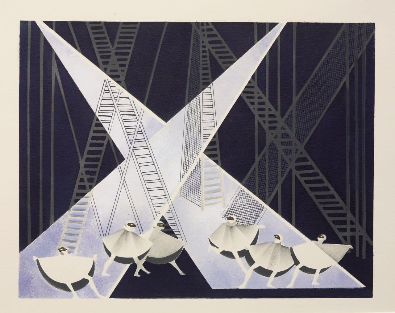 Works by Alexandra Exter, one of the key women artists of Russian Constructivism, at the exhibition "Friends. For the Anniversary of Varvara Stepanova"