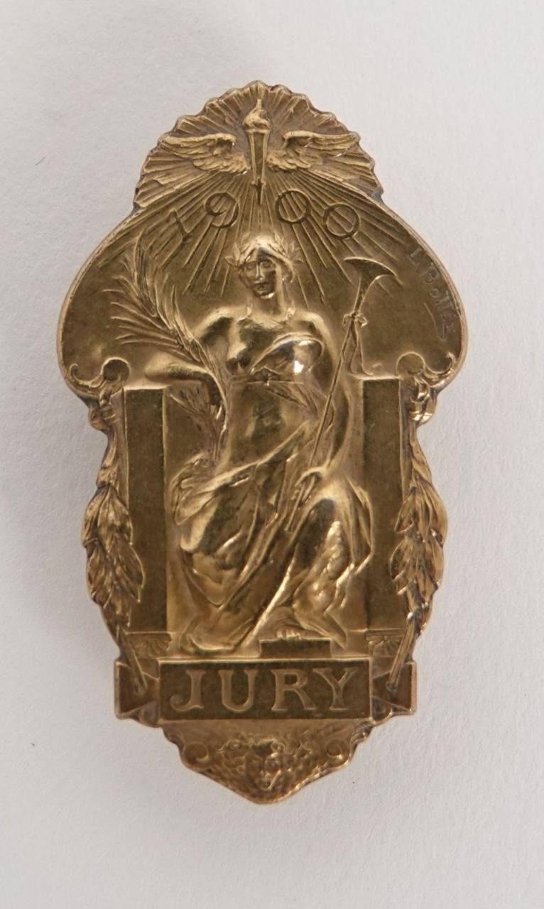 Insigne officiel en or de membre du jury des Jeux olympiques d'été de 1900