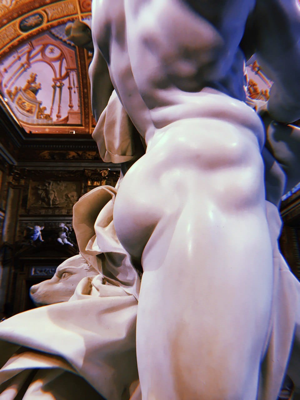 I maintain that in Bernini's "Rape of Proserpina" it is most unjust that all the attention goes to Proserpina's bottom: Hades is very fine too