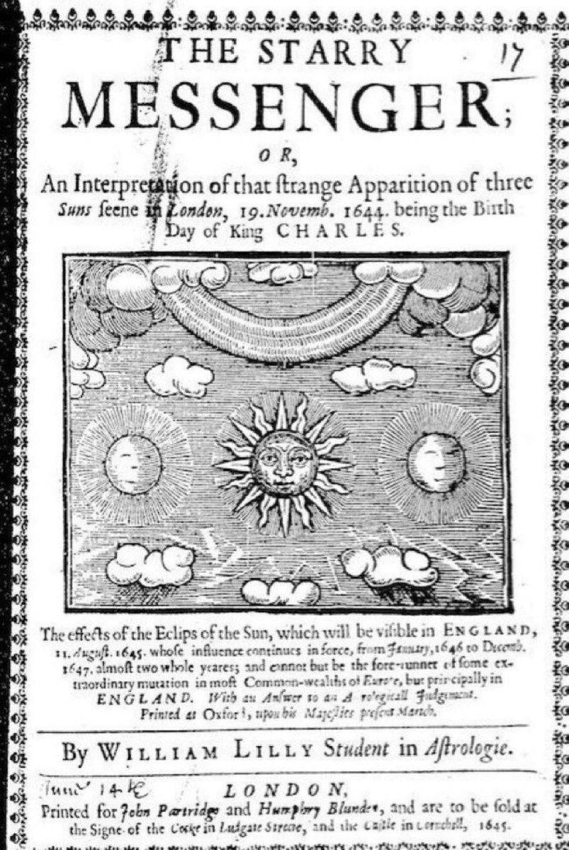 The English astrologer William Lilly predicted the fall of the Stuart dynasty, and the prediction came true seventy years later