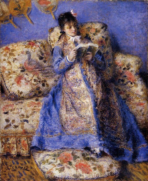 Camille Monet lisant, Auguste Renoir, 1872
