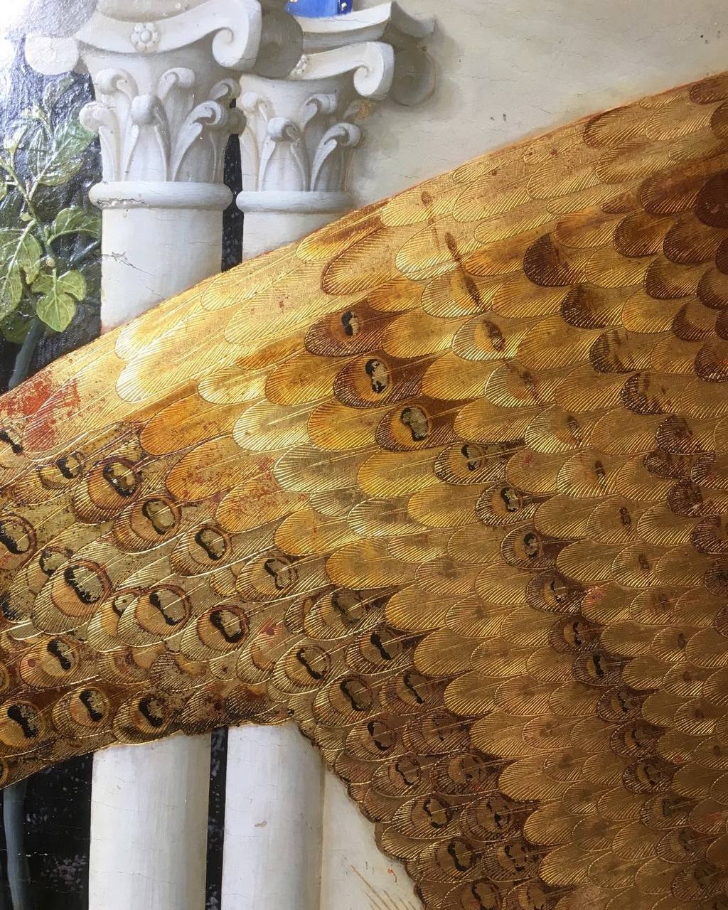 Detail of the Annunciation (the Madrid version, the best known), painted by Fra Beato Angelico in 1435