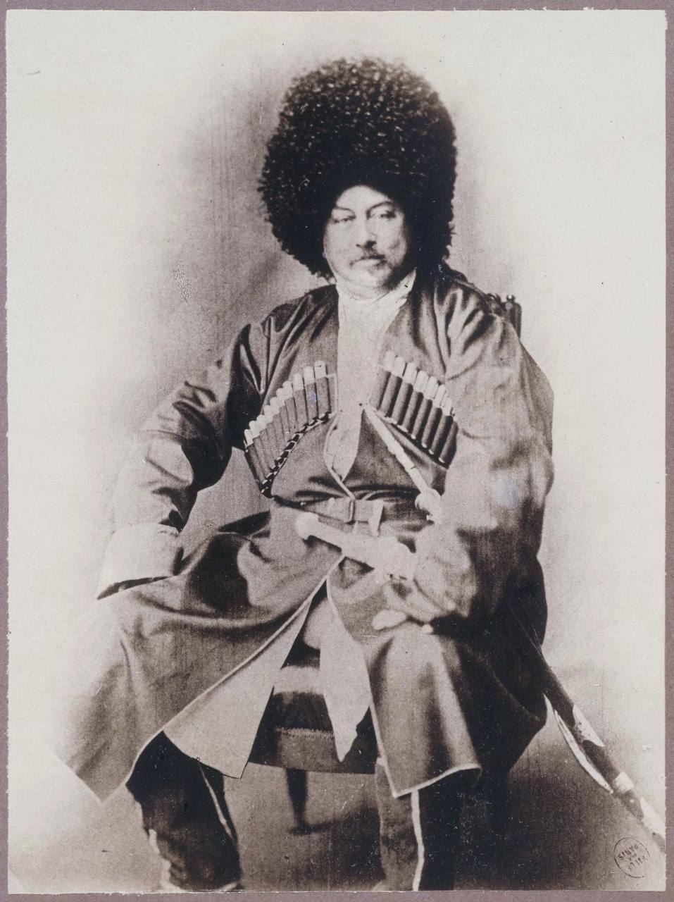 Alexandre Dumas en tcherkeska durant son séjour de trois mois dans le Caucase