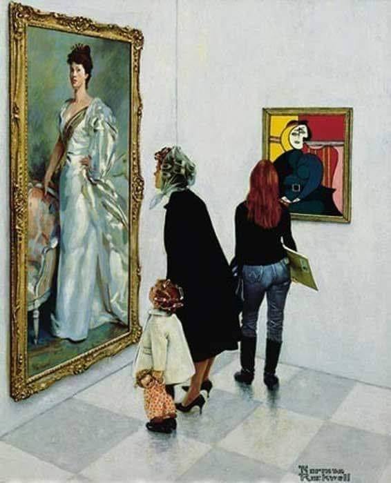 Le tableau de Norman Rockwell « Picasso contre John Singer Sargent »