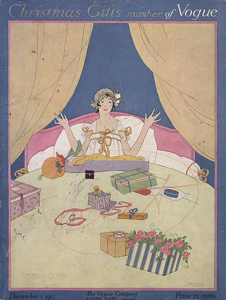 December Covers of Vogue, a Century Ago