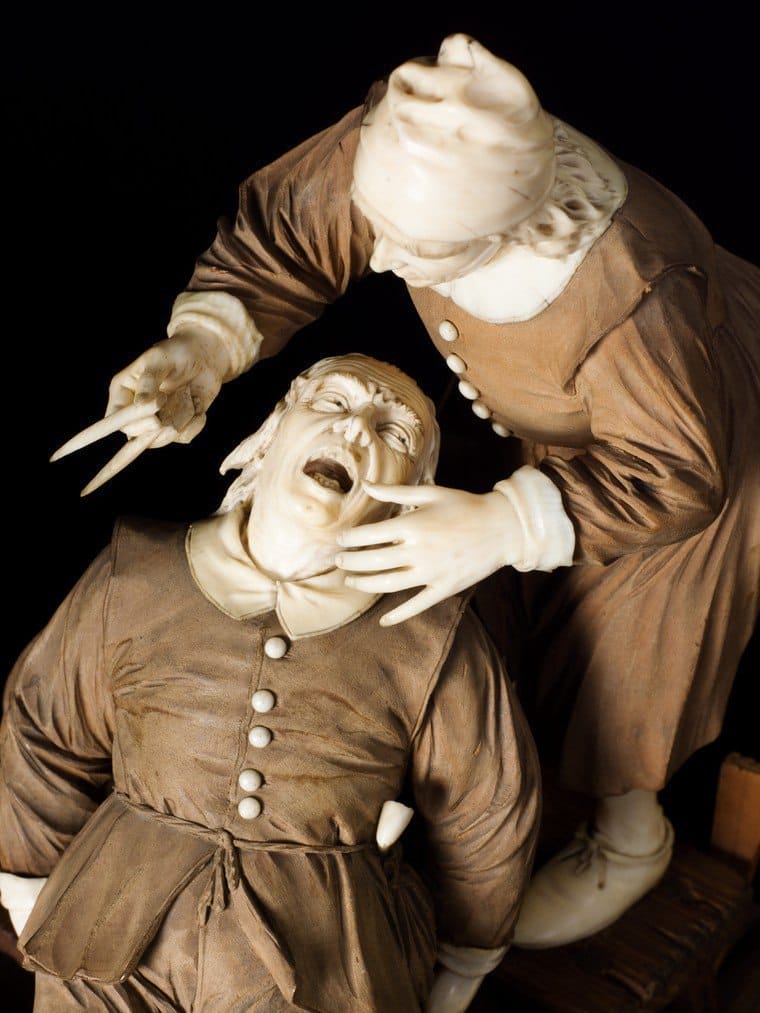 To everyone who fears dentists as much as I do, or perhaps even more, I recommend pondering the simple subject of this sculpture of 1601 from the storerooms of the Science Museum in London