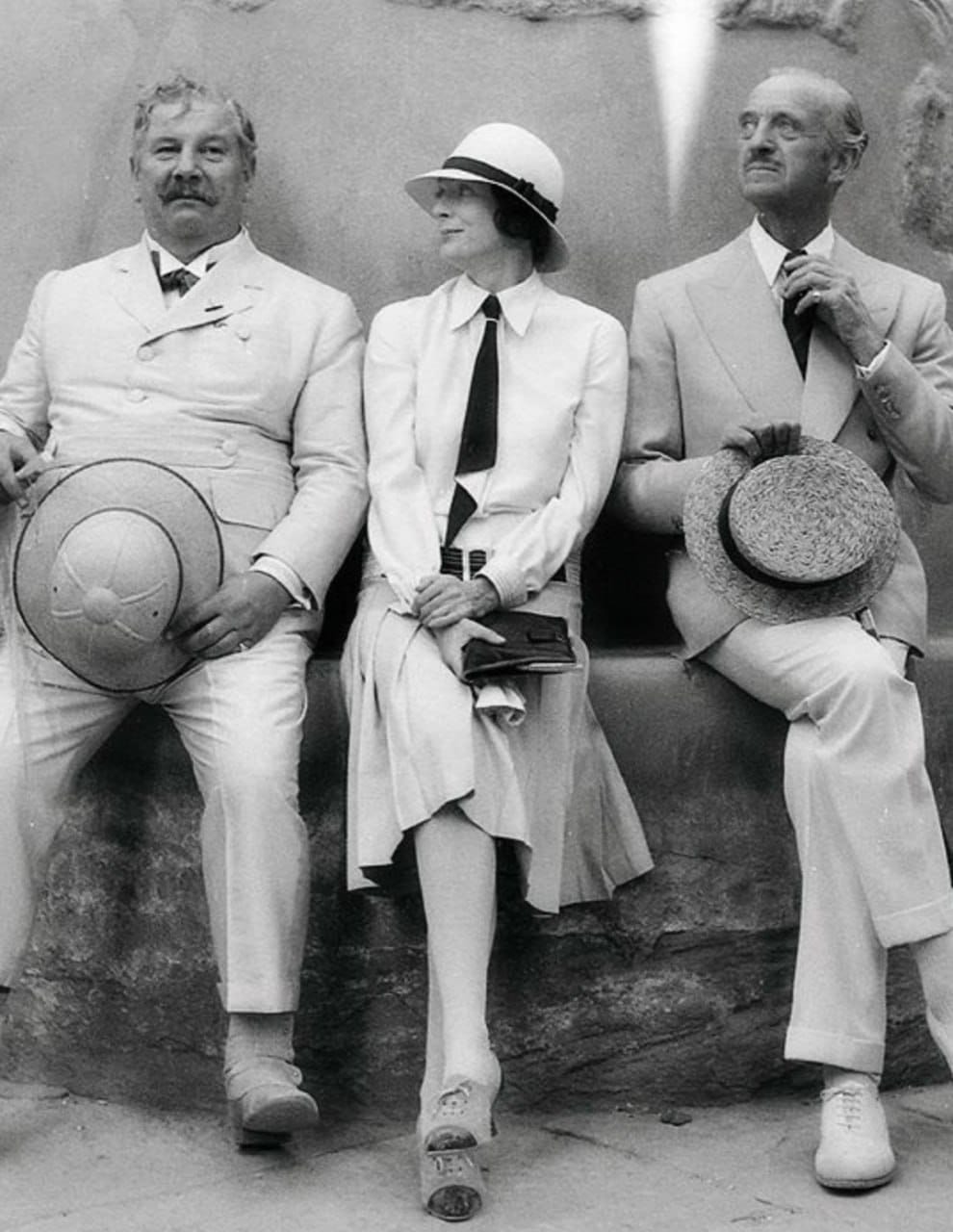 Peter Ustinov, Maggie Smith et David Niven en Égypte pendant le tournage de « Mort sur le Nil », d'après le roman éponyme d'Agatha Christie, en 1978