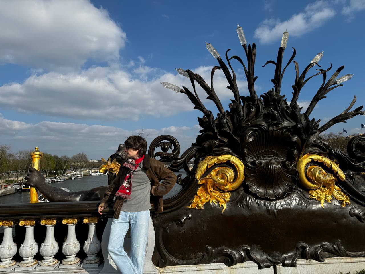 One of the most beautiful bridges in Paris, the Pont Alexandre III, built to celebrate the strengthening of the diplomatic alliance between France and Russia