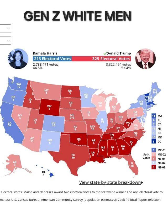 If This Infographic Is to Be Believed, Latino Zoomers Like Kamala Harris No Better Than White Zoomers Do