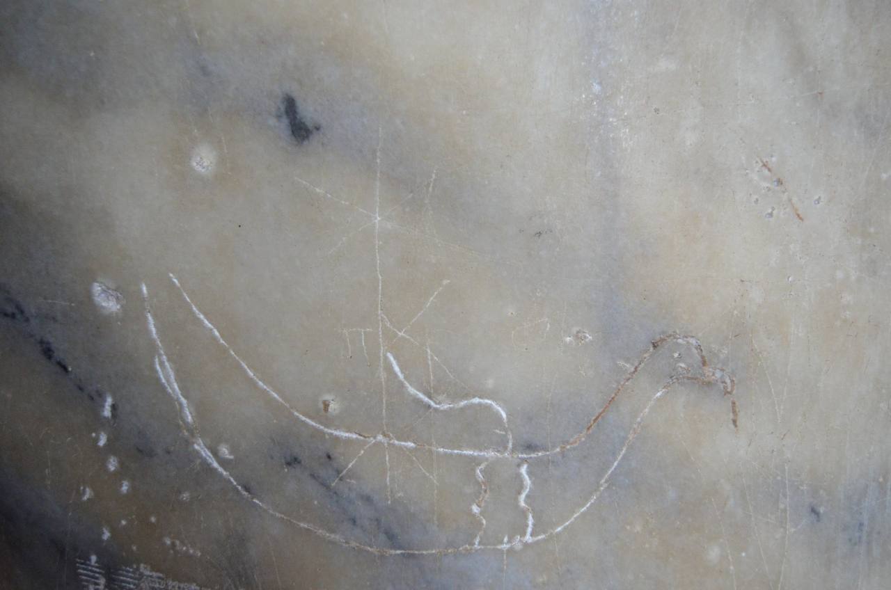 Graffiti of a ship from the Cathedral of Saint Sophia in Constantinople