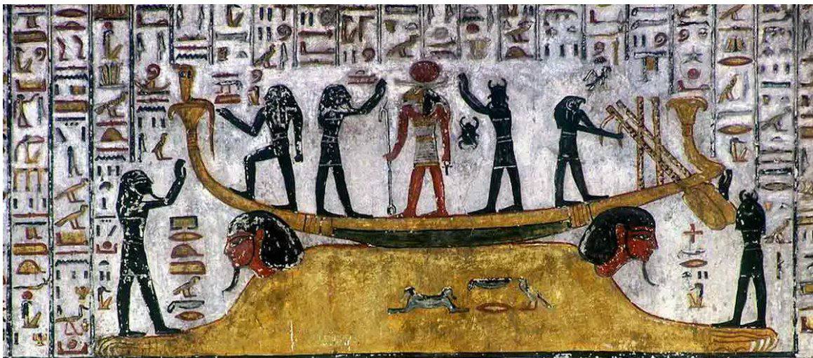 Un hymne à la gloire de Rê, divinité suprême de l'Égypte ancienne, contient ces paroles :