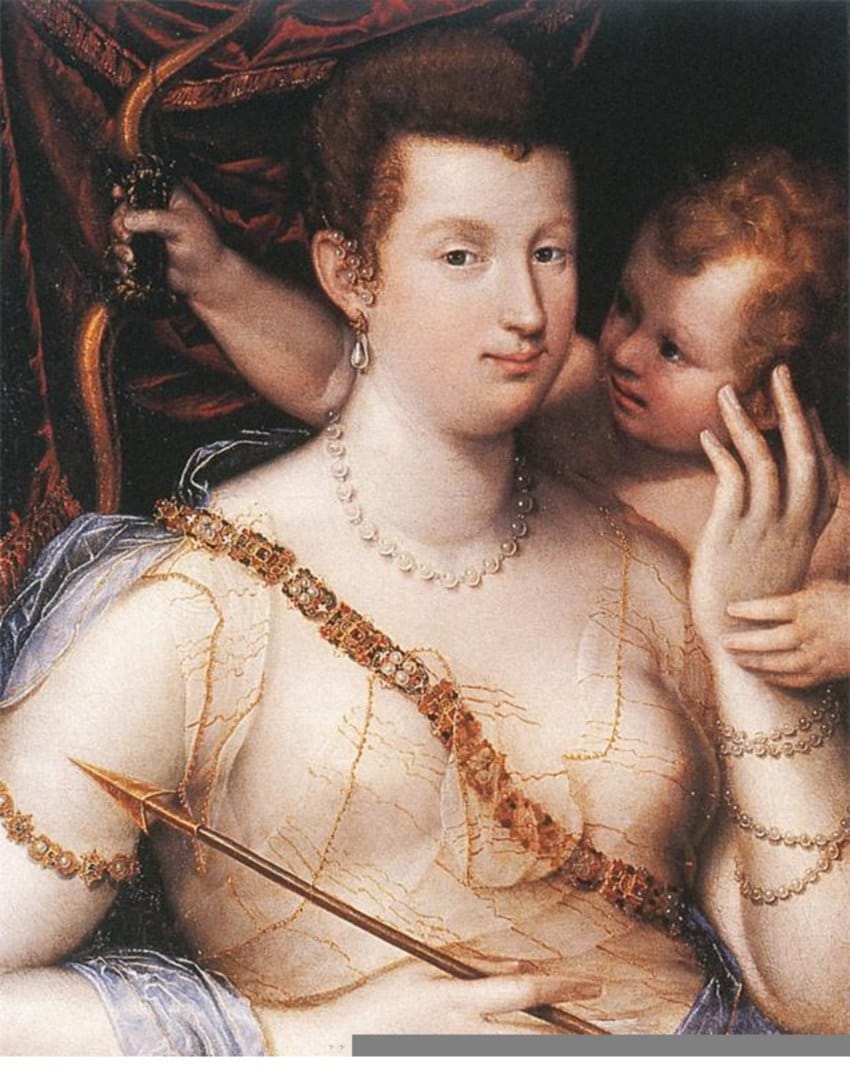 Isabella Ruini as Venus likewise does not shy from an age gap with Cupid