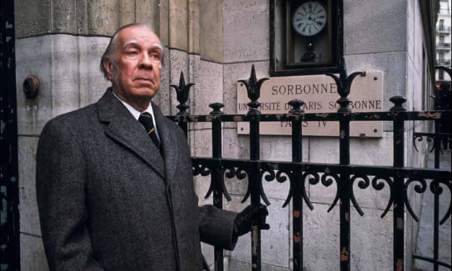 Borges at the Sorbonne in 1978