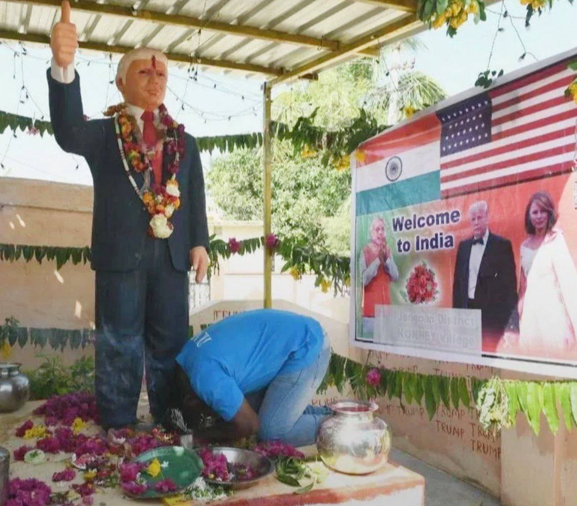 Trump divinisé en Inde à la veille de sa visite dans le pays, début 2020