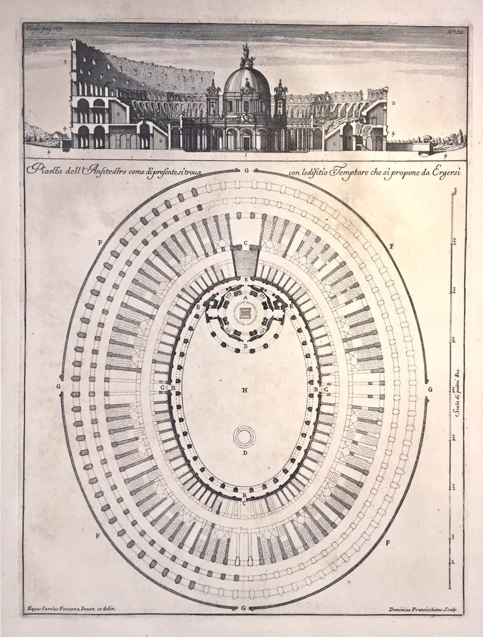 L'un des créateurs du baroque romain, le plus grand sculpteur Gian Lorenzo Bernin (1598-1680), bâtisseur de la place Saint-Pierre, contemplait le déclin d'un autre monument emblématique de Rome : depuis le XIVe siècle, le Colisée se trouvait dans un état