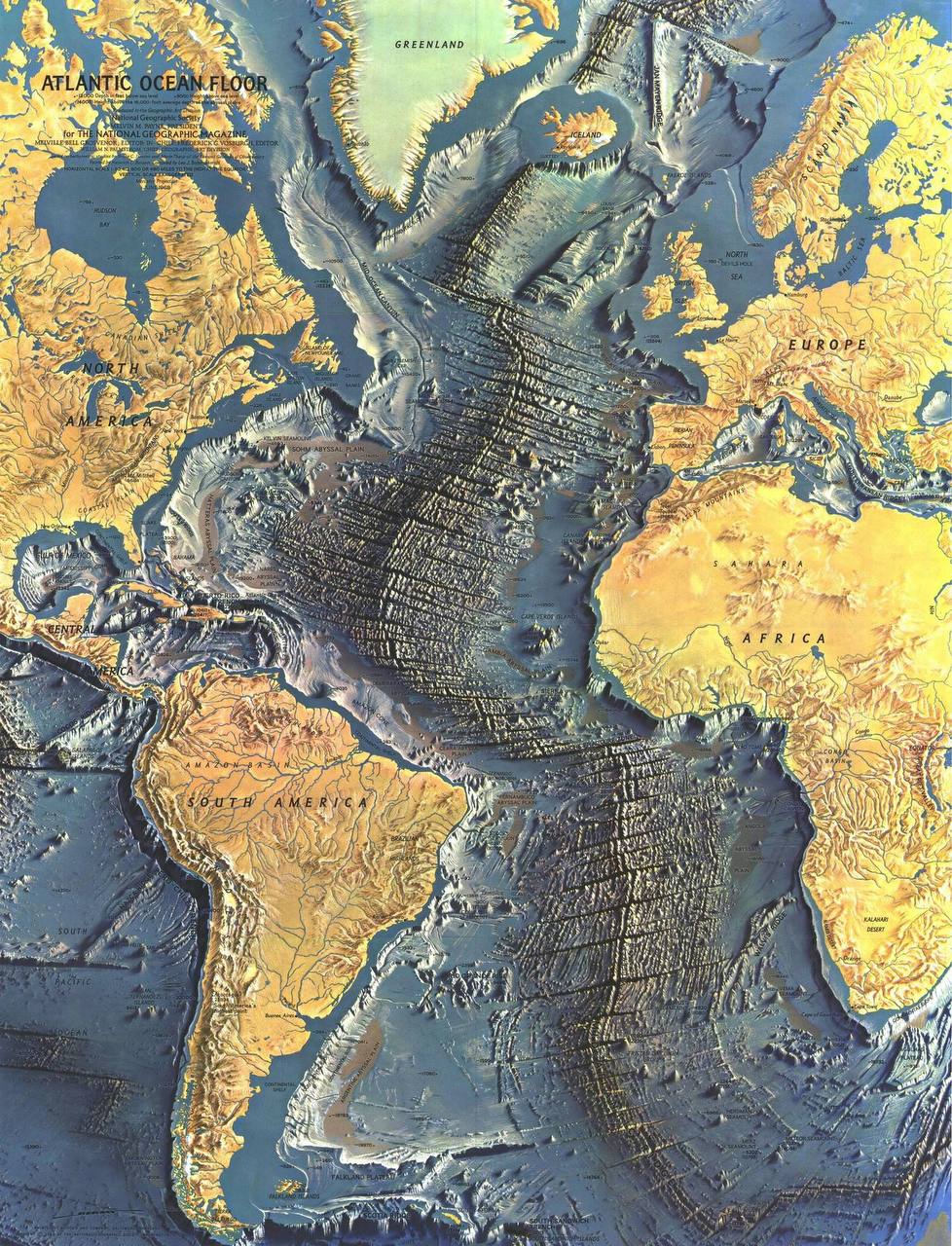 Let us choose the ocean with the most epic relief