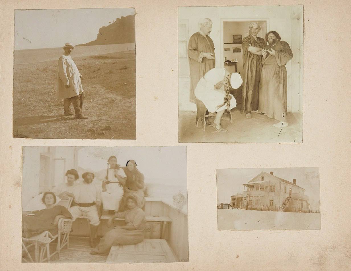 Photographies prises à la datcha de Maximilien Volochine à Koktebel, en Crimée, en 1911