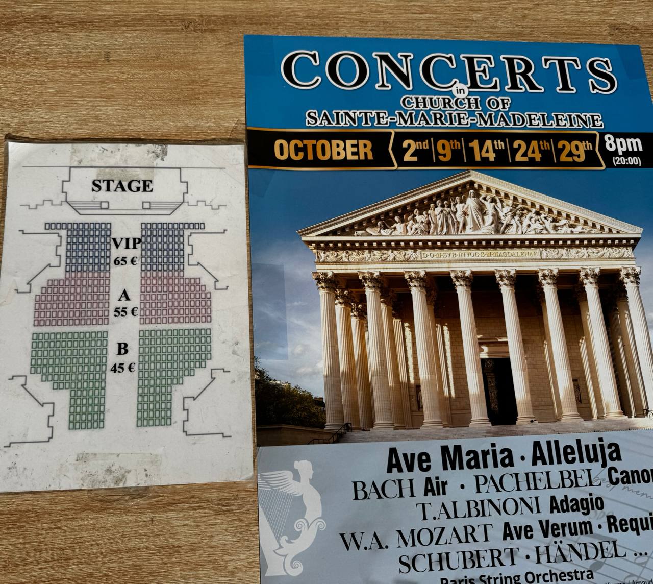 It feels as though ticket prices of 45 to 65 euros for a concert by a second-tier ensemble in the Église de la Madeleine in Paris are about twice what they should be