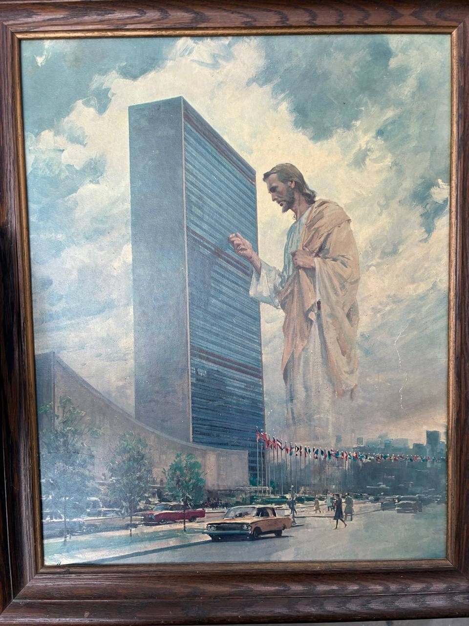 "Prince of Peace": a painting by the American artist Harry Anderson (1906–1996), a Seventh-day Adventist, painted in 1961