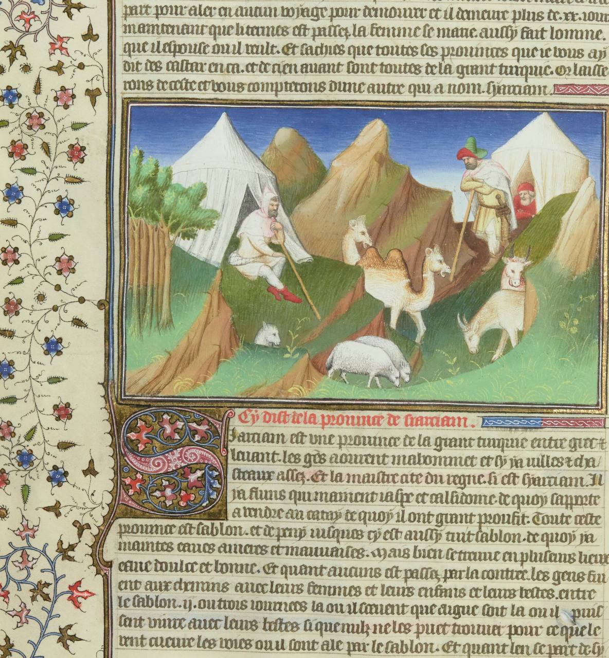 Fabulous Beasts from the Manuscript of the "Book of the Marvels of Marco Polo"