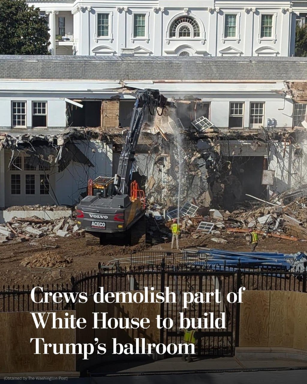 Watching Trump demolish part of the White House to build a vast ballroom of some 8,000 square metres, I think that America is approaching a perfect balance of the outer and the inner, a complete accord of form and idea
