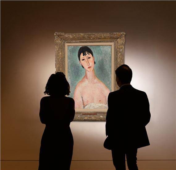 Modigliani adjugé 27 millions d’euros et Magritte 10,7 millions chez Sotheby’s à Paris