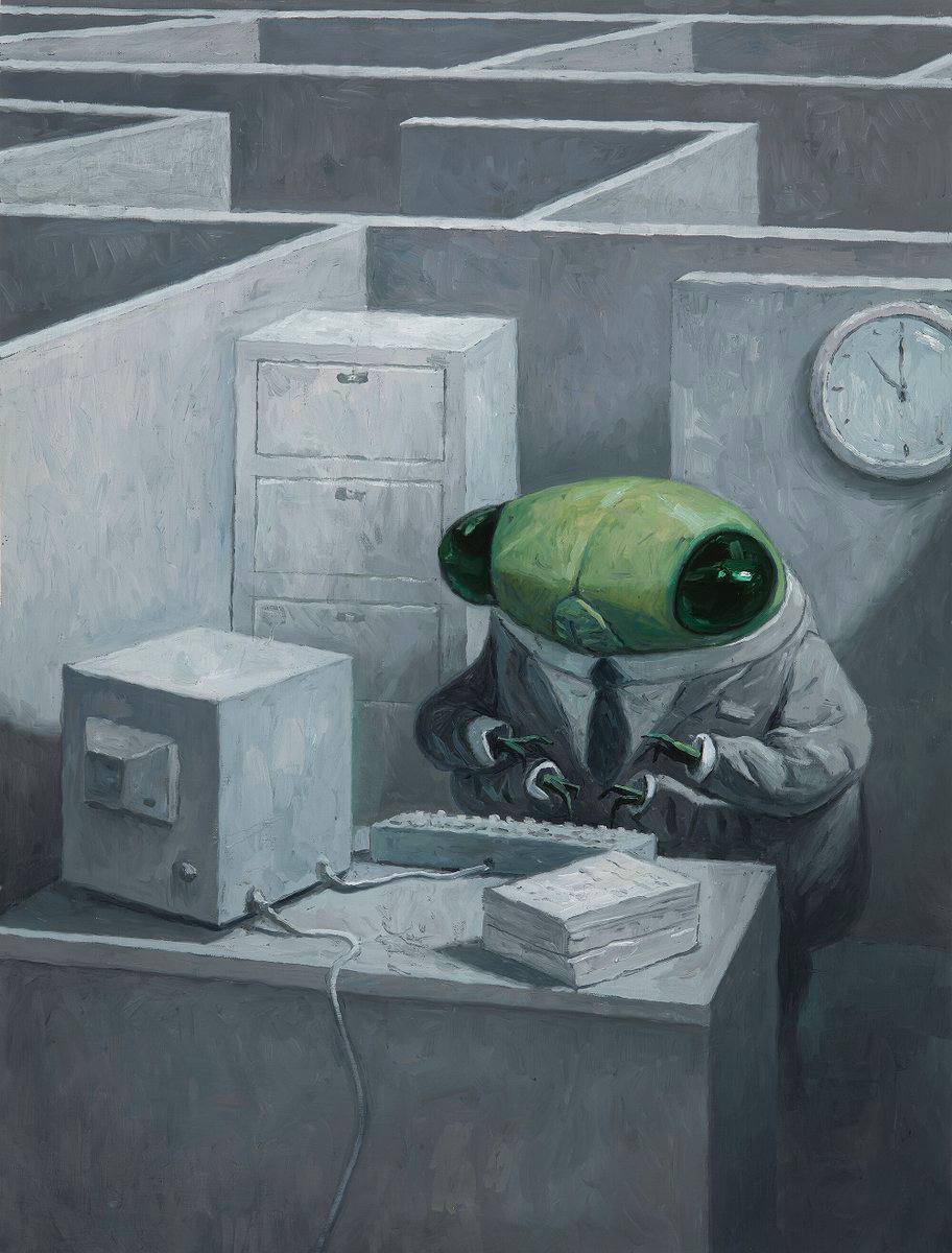 Travail de bureau : l'artiste australien Shaun Tan