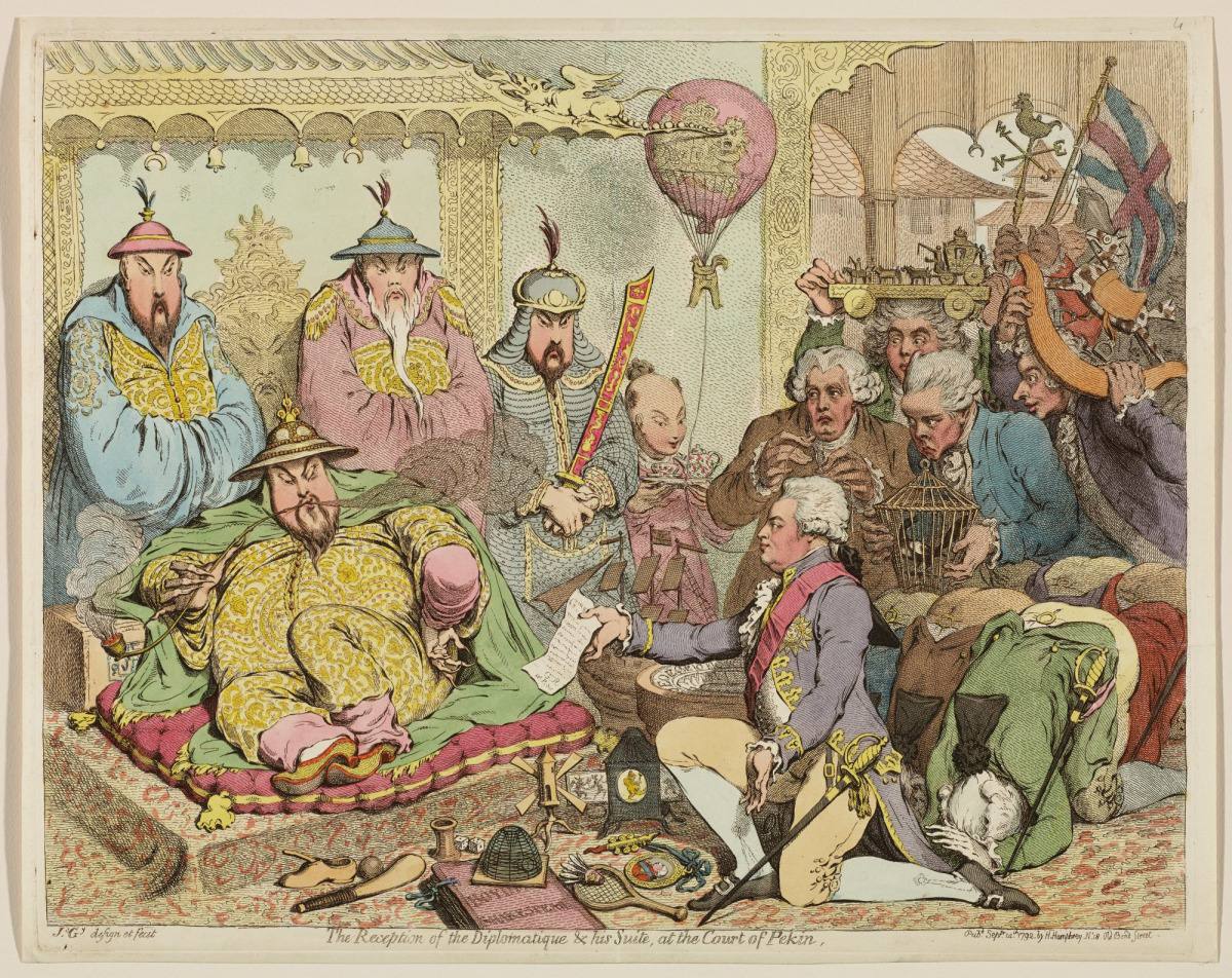 In 1793 the first British diplomatic mission arrived in China, with the aim of opening new ports to British trade, establishing a permanent embassy in Peking, obtaining a small island for British use and…